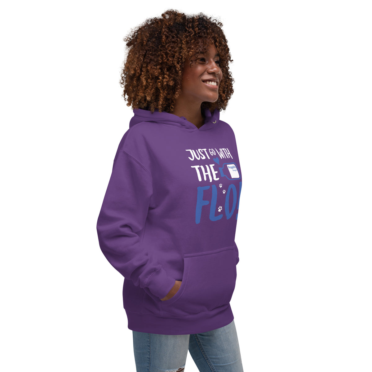 Just go with the Flo! Unisex Premium Hoodie-Premium Unisex Hoodie-I love Veterinary