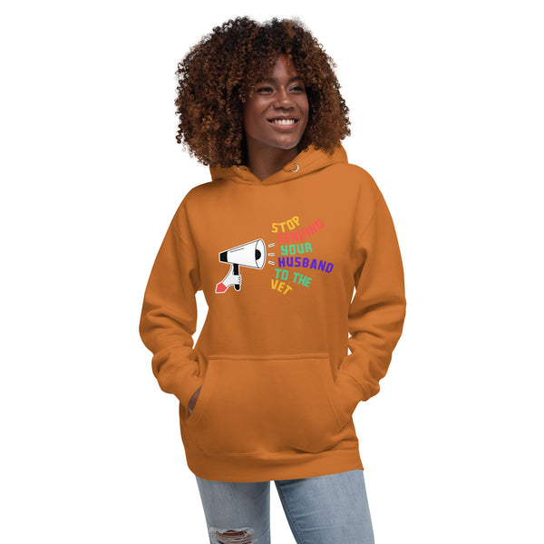 Stop sending your husband to the vet Women's Premium Hoodie-I love Veterinary
