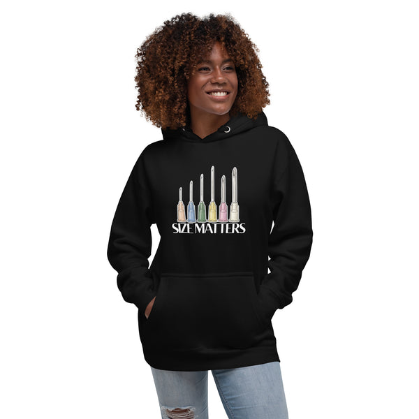 Size matters Women's Premium Hoodie-I love Veterinary