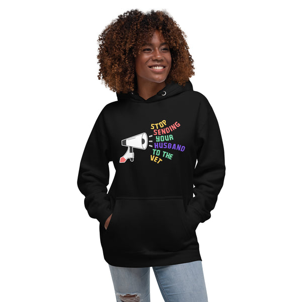 Stop sending your husband to the vet Women's Premium Hoodie-I love Veterinary