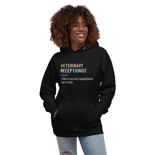 Veterinary receptionist definition Women's Premium Hoodie-I love Veterinary