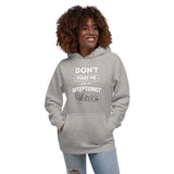 Don't make me use my receptionist voice Women's Premium Hoodie-I love Veterinary