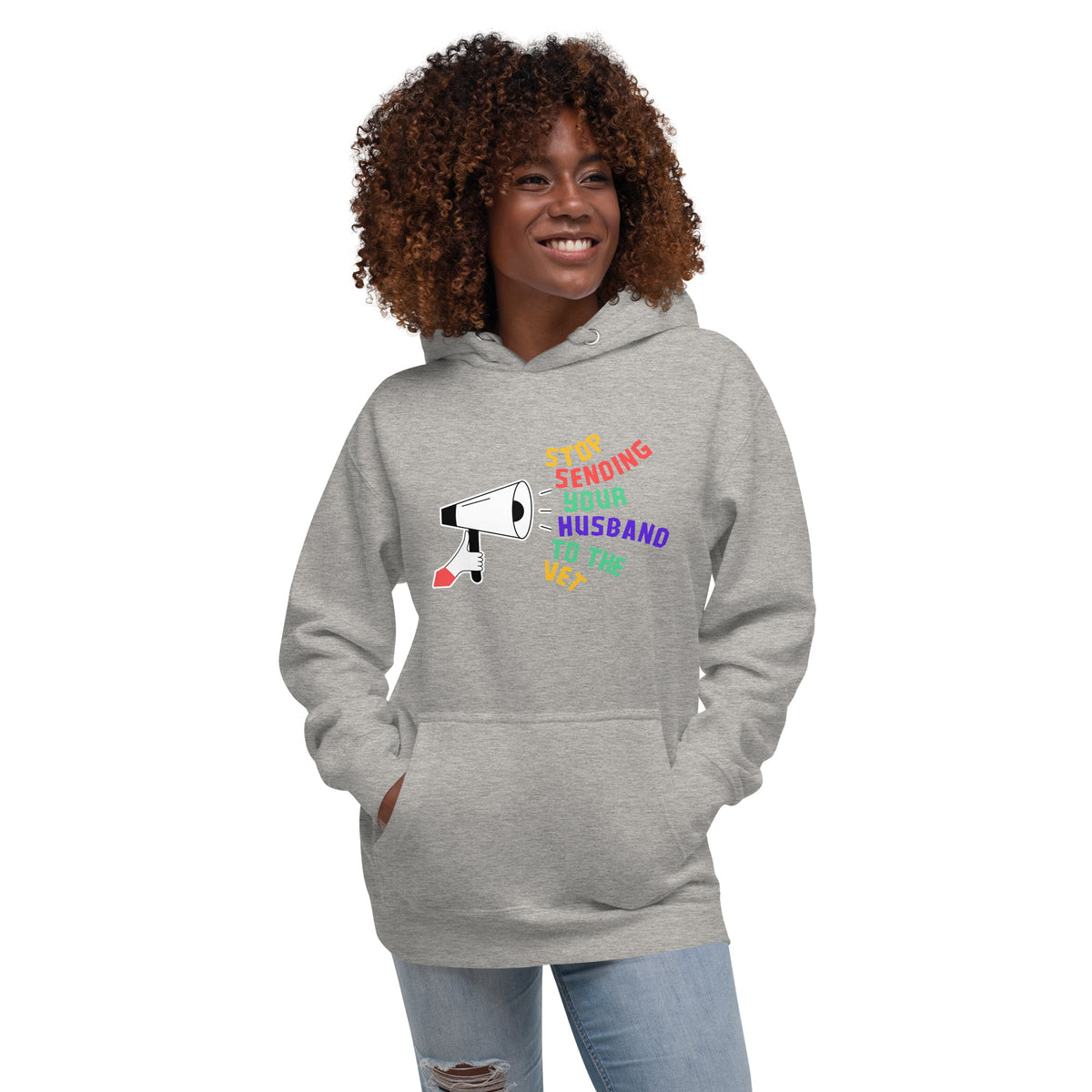 Stop sending your husband to the vet Women's Premium Hoodie-I love Veterinary