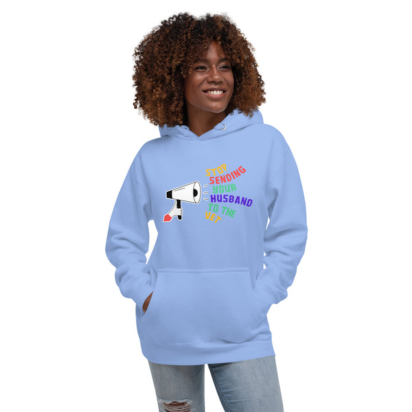 Stop sending your husband to the vet Women's Premium Hoodie-I love Veterinary