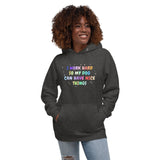 I work hard so my dog can have nice things Women's Premium Hoodie-I love Veterinary