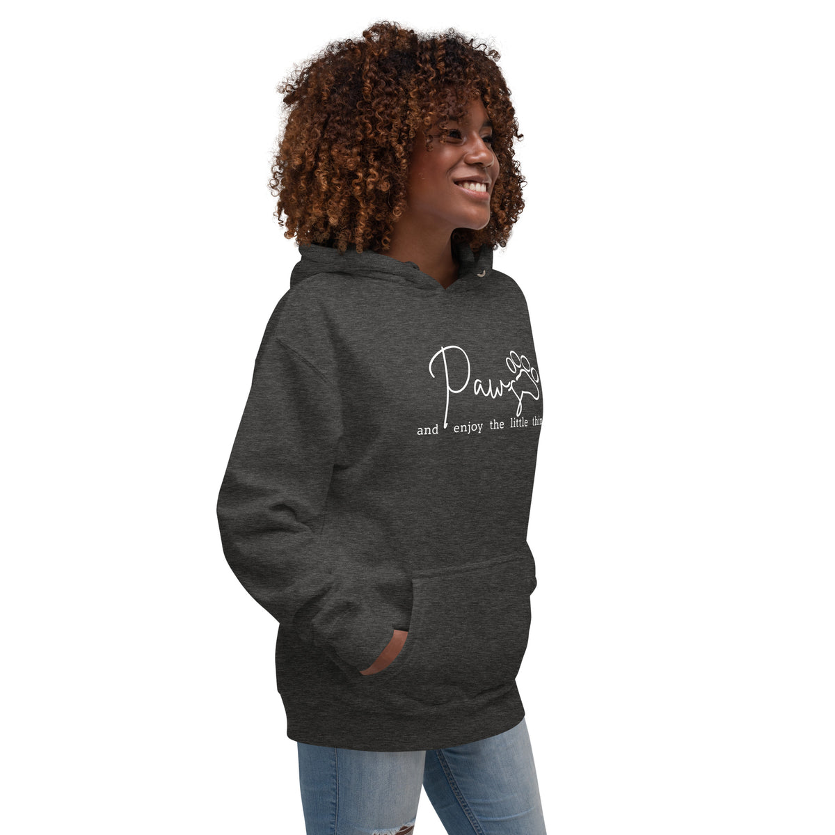 Paws and enjoy the little things Women's Premium Hoodie-I love Veterinary