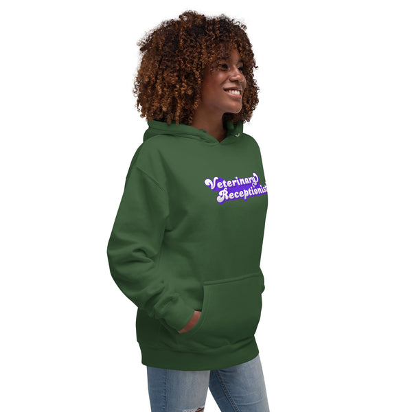 Veterinary Receptionist Women's Premium Hoodie-I love Veterinary