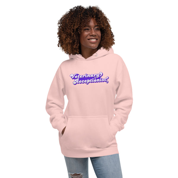 Veterinary Receptionist Women's Premium Hoodie-I love Veterinary