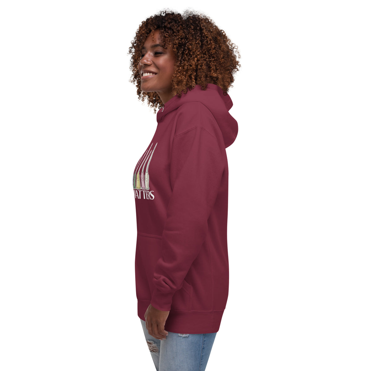 Size matters Women's Premium Hoodie-I love Veterinary