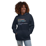 Veterinary receptionist definition Women's Premium Hoodie-I love Veterinary