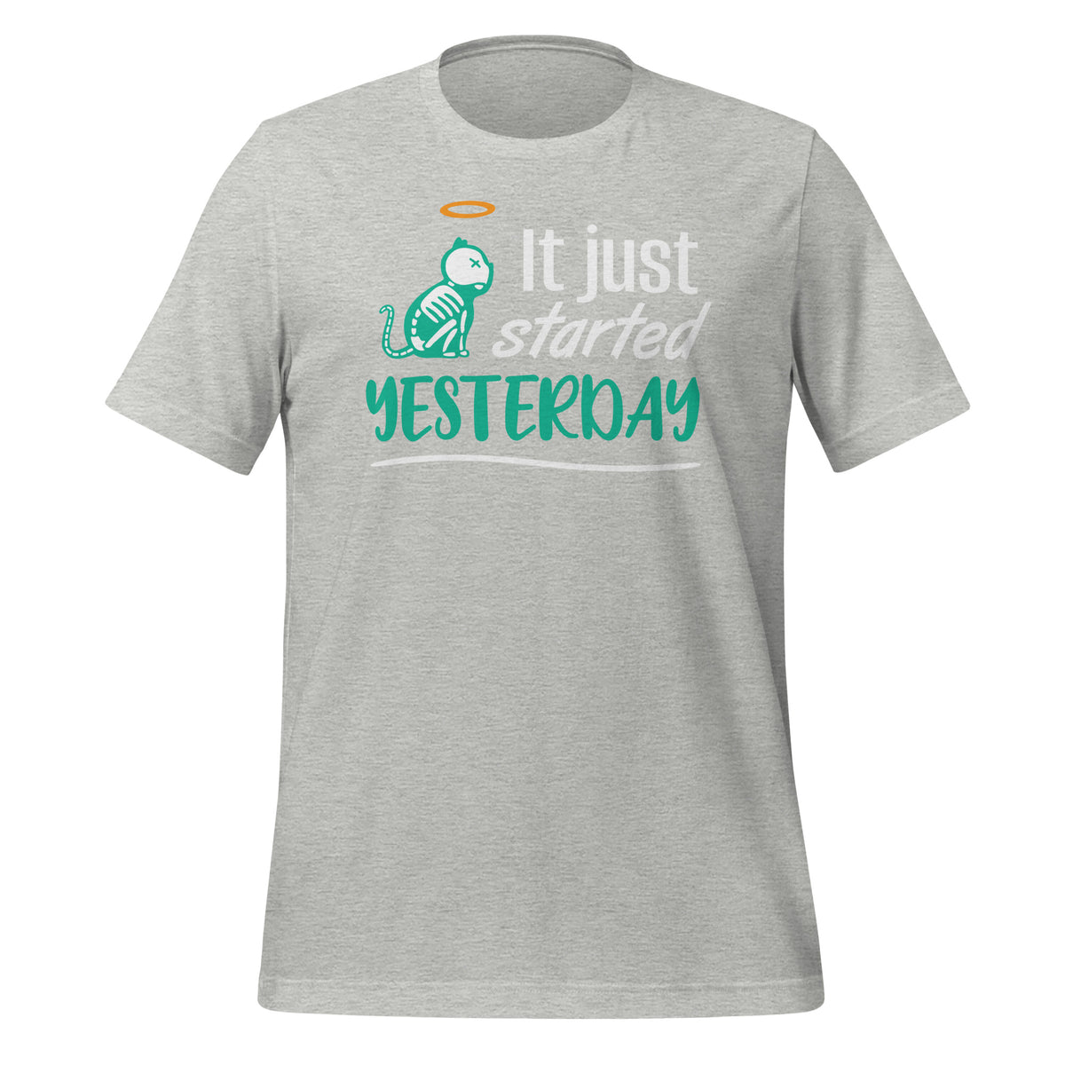 It just started yesterday Unisex t-shirt-Unisex Staple T-Shirt | Bella + Canvas 3001-I love Veterinary