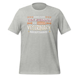 Exhausted veterinary receptionist Unisex T-shirt-Unisex T-Shirt | Bella + Canvas 3001-I love Veterinary