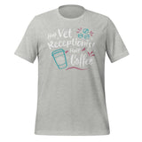 Half vet receptionist, half coffee Unisex T-shirt-Unisex T-Shirt | Bella + Canvas 3001-I love Veterinary