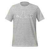 NOMV Cat Pulse Unisex T-Shirt-I love Veterinary