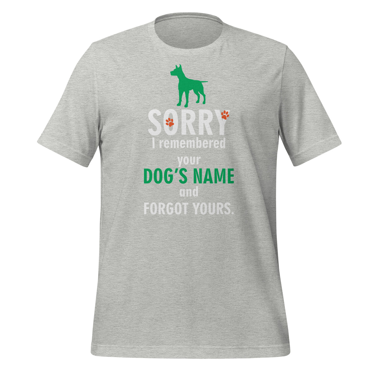 NOMV I remembered your dog's name Unisex T-Shirt-I love Veterinary