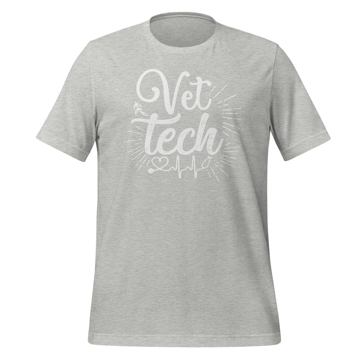 Vet Tech Stethoscope Pulse Unisex T-shirt-I love Veterinary