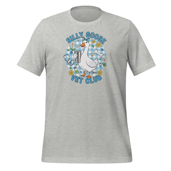 Silly Goose Vet Club Unisex T-shirt-I love Veterinary