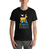 Vet assistants were created because animals need heroes too Unisex T-shirt-Unisex T-Shirt | Bella + Canvas 3001-I love Veterinary