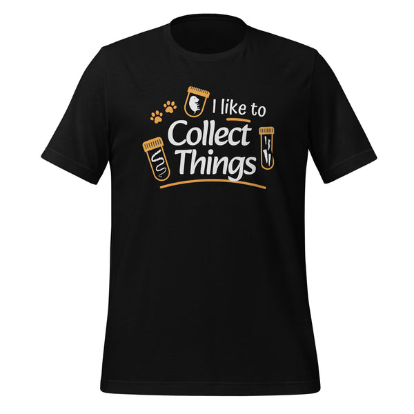 I like to collect things Unisex t-shirt-Unisex Staple T-Shirt | Bella + Canvas 3001-I love Veterinary