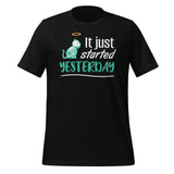 It just started yesterday Unisex t-shirt-Unisex Staple T-Shirt | Bella + Canvas 3001-I love Veterinary