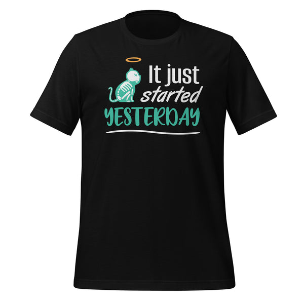 It just started yesterday Unisex t-shirt-Unisex T-Shirt | Bella + Canvas 3001-I love Veterinary