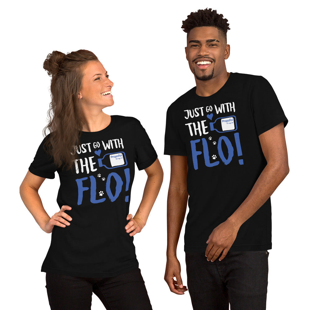 Just go with the Flo! Unisex t-shirt-Unisex T-Shirt | Bella + Canvas 3001-I love Veterinary