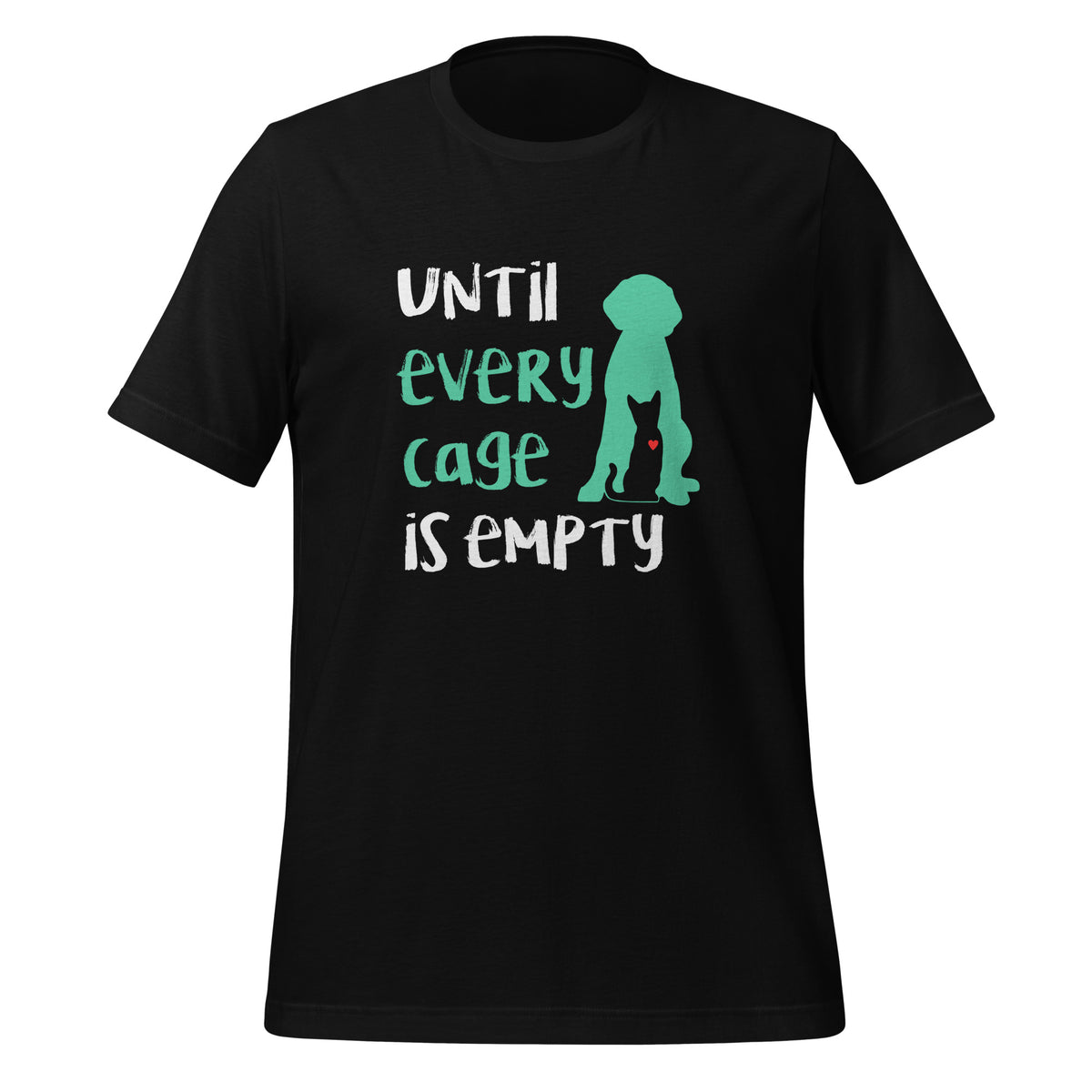 Until every cage is empty Unisex T-Shirt-I love Veterinary