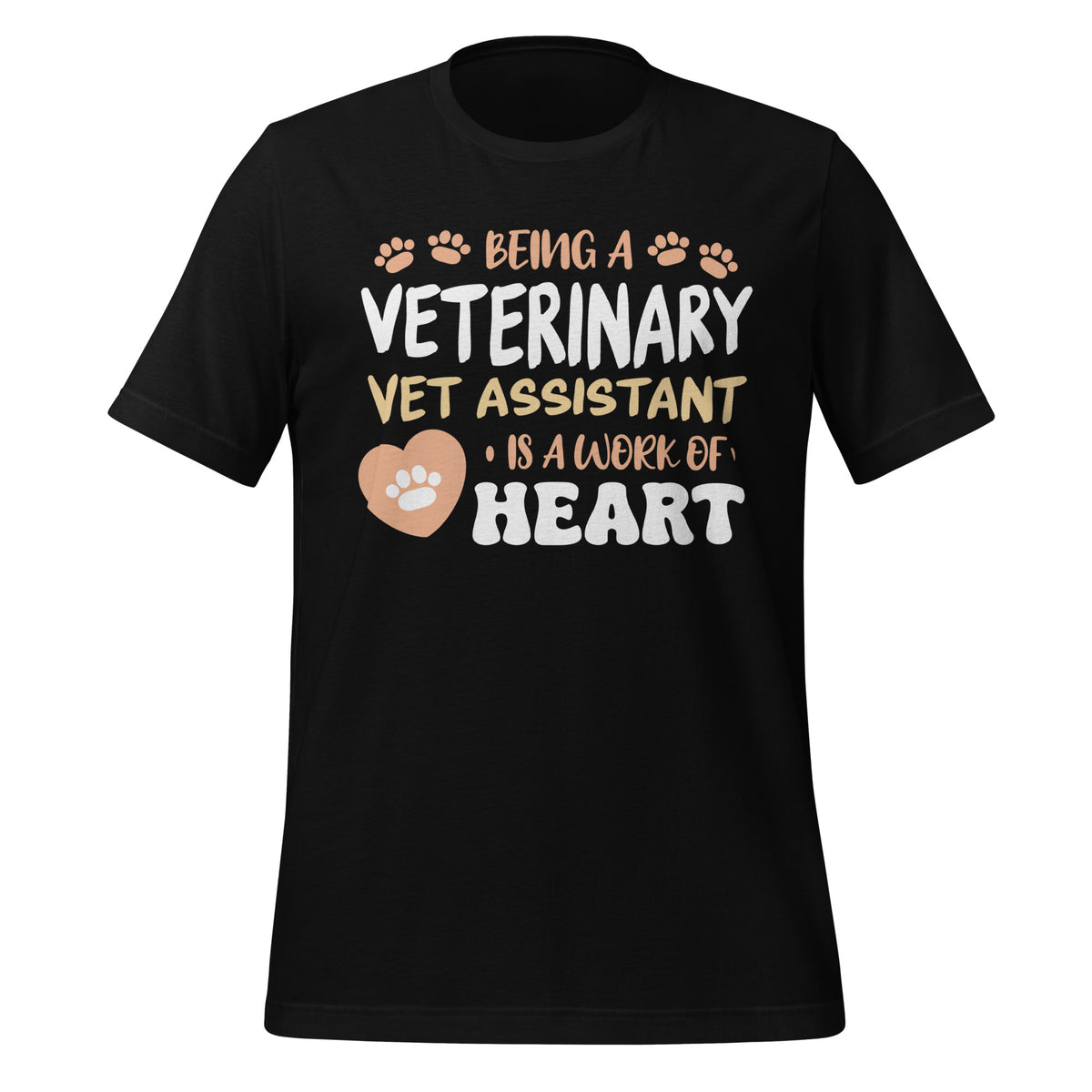 Vet Assistant, Work Of Heart Unisex T-shirt-I love Veterinary