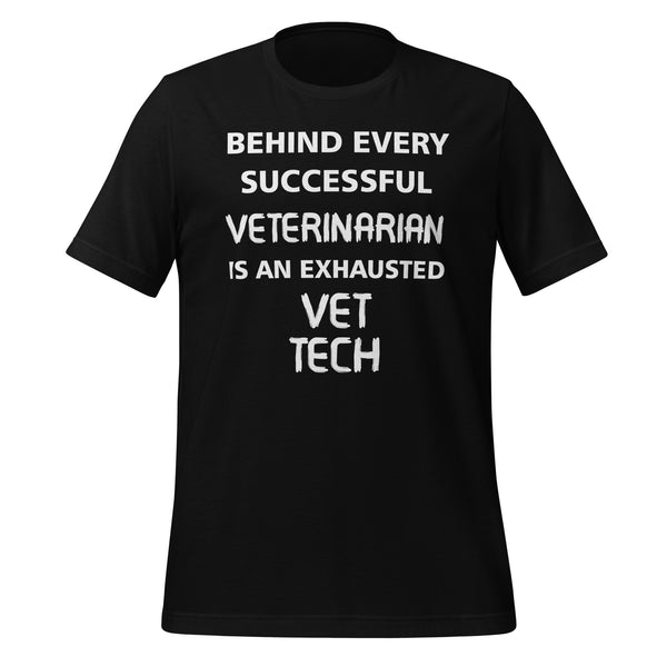 Exhausted Vet Tech Unisex T-shirt-I love Veterinary