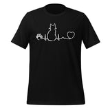 NOMV Cat Pulse Unisex T-Shirt-I love Veterinary