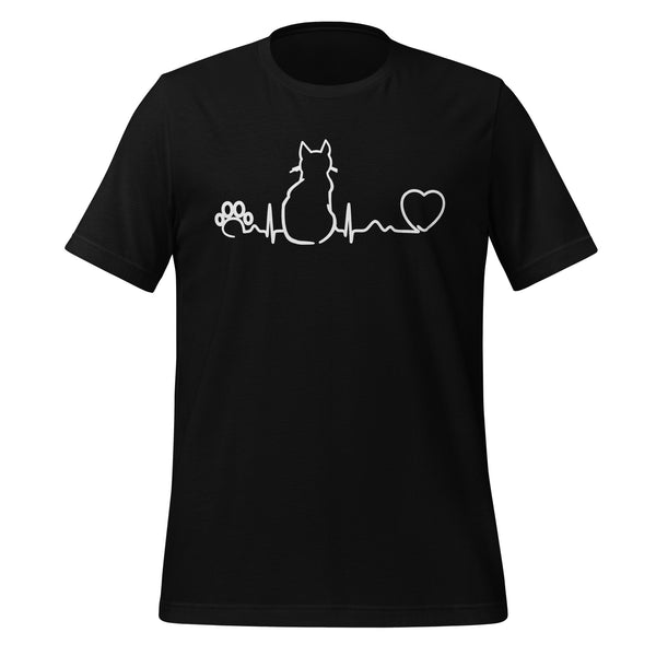 NOMV Cat Pulse Unisex T-Shirt-I love Veterinary