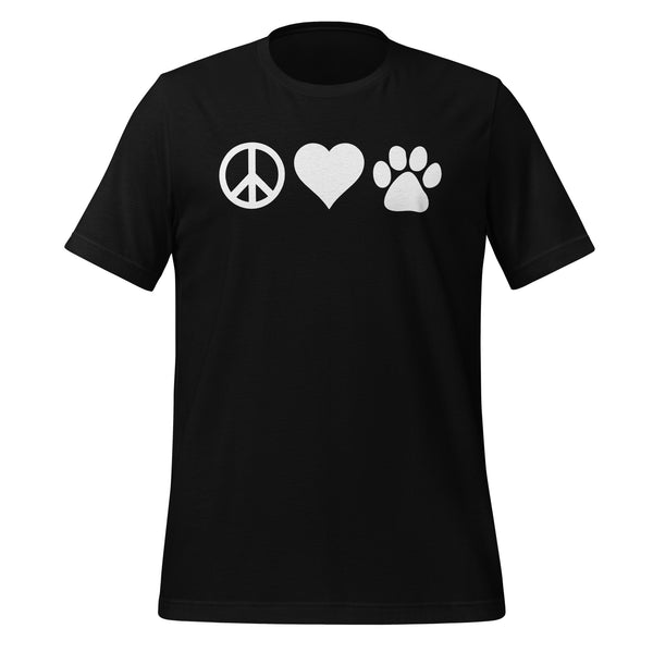 Peace, love, paws Unisex T-shirt-I love Veterinary