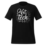 Vet Tech Stethoscope Pulse Unisex T-shirt-I love Veterinary
