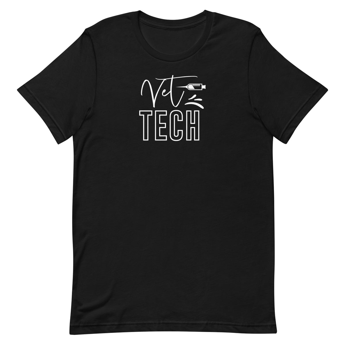 Vet Tech Needle Unisex T-shirt-I love Veterinary