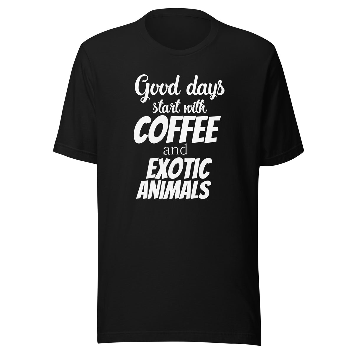 Coffee and exotic animals Unisex T-shirt