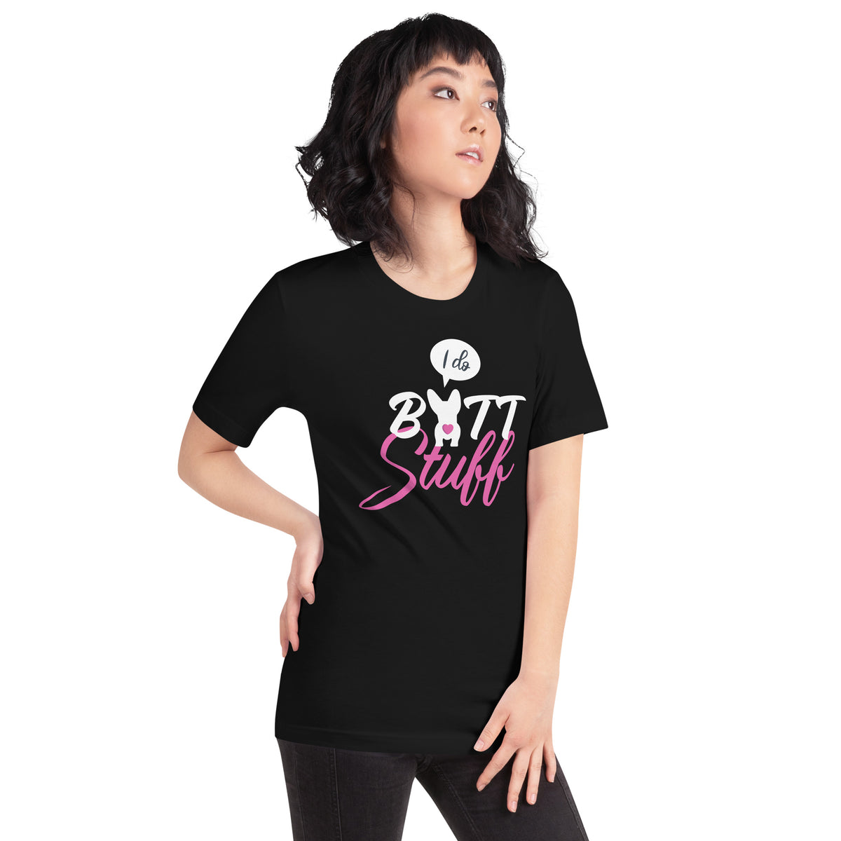 I do butt stuff Unisex t-shirt-Unisex Staple T-Shirt | Bella + Canvas 3001-I love Veterinary