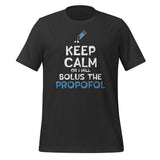 Bolus the propofol Unisex T-shirt-I love Veterinary