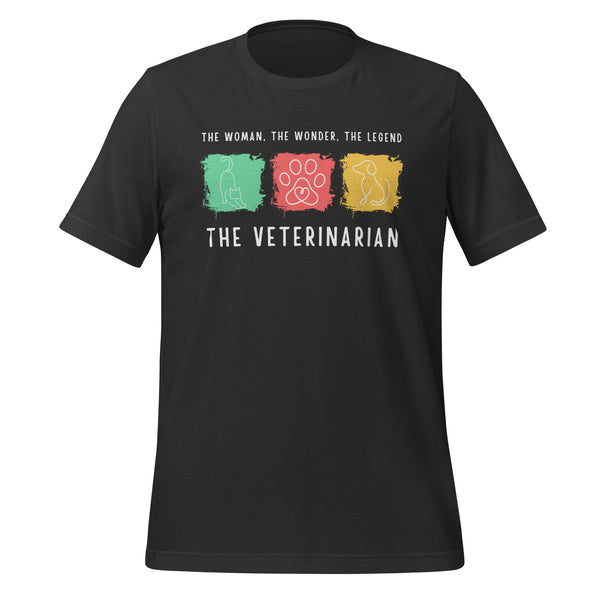 The woman, the wonder, the legend - the Veterinarian Unisex T-shirt-I love Veterinary