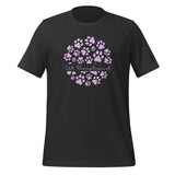 Vet Receptionist circle paws pattern Unisex T-shirt-I love Veterinary