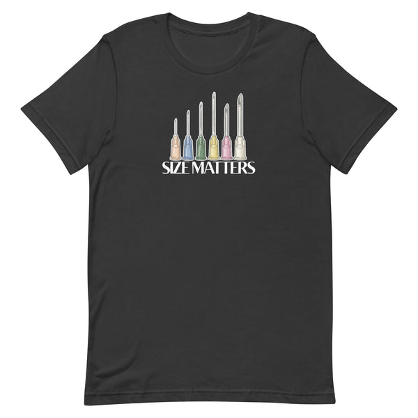 Size matters Unisex T-shirt-I love Veterinary
