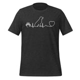 Dog Heartbeat Unisex T-shirt-I love Veterinary