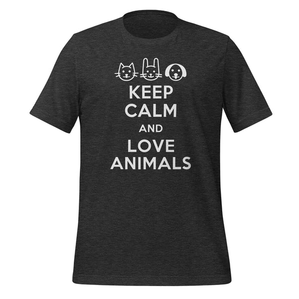 Keep calm and love animals Unisex T-shirt-I love Veterinary