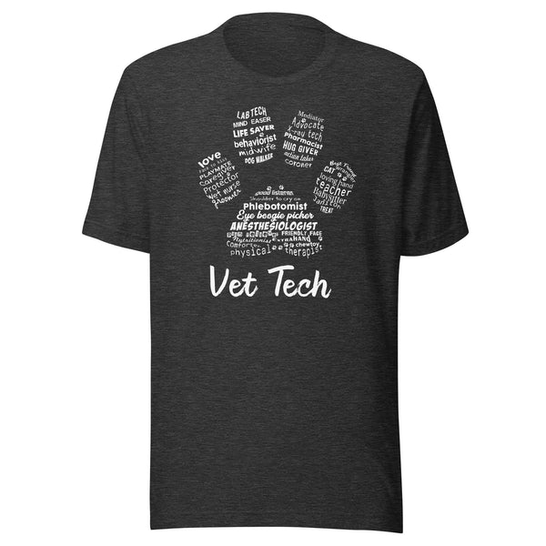 Vet Tech PawPrint Unisex t-shirt