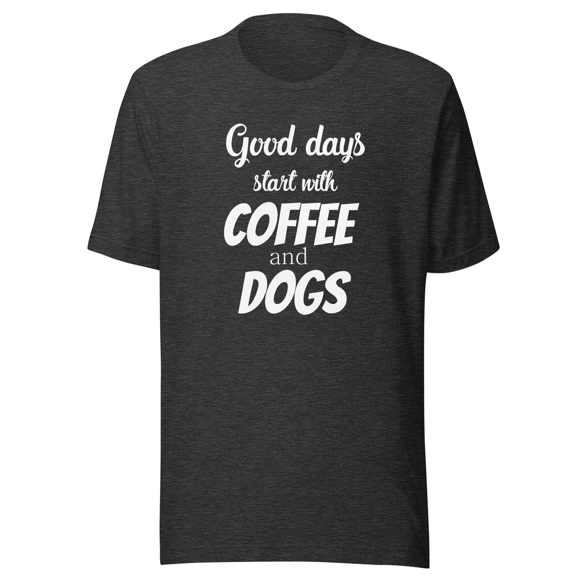 Coffee and dogs Unisex T-shirt
