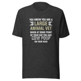 Cow poop on your head Unisex T-shirt