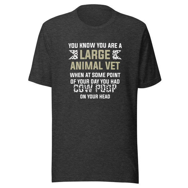 Cow poop on your head Unisex T-shirt