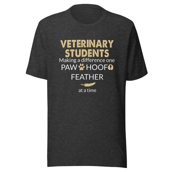 Vet Student - Making a Difference  Unisex T-shirt
