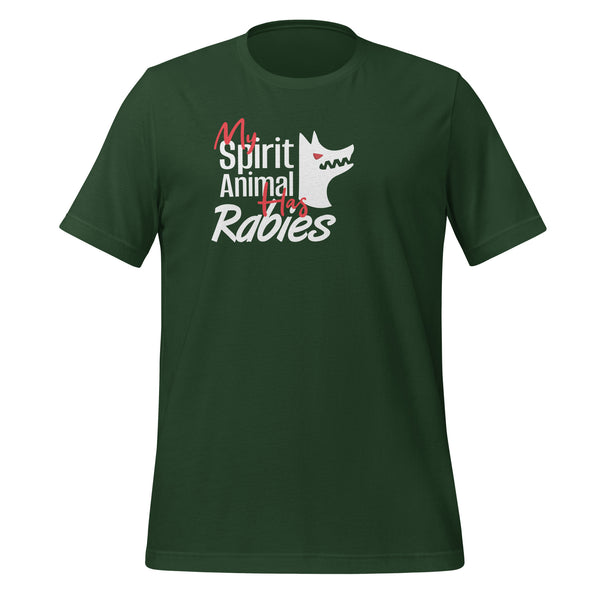 My spirit animal has rabies Unisex t-shirt-Unisex T-Shirt | Bella + Canvas 3001-I love Veterinary