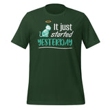 It just started yesterday Unisex t-shirt-Unisex T-Shirt | Bella + Canvas 3001-I love Veterinary