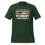 Exhausted veterinary receptionist Unisex T-shirt-Unisex T-Shirt | Bella + Canvas 3001-I love Veterinary